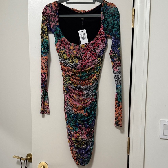 AFRM Dresses & Skirts - AFRM Multicolor Floral Long Sleeve Dress